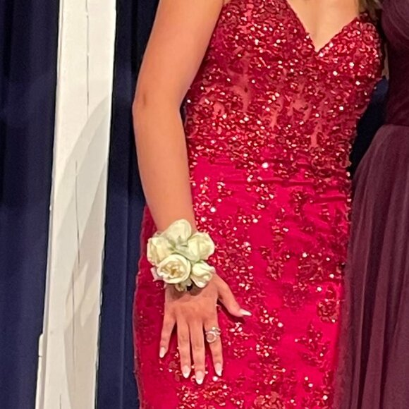 Morilee Prom Dress, Madeline Gardner, Size 6 unaltered, 46001, Sangria - Picture 4 of 4